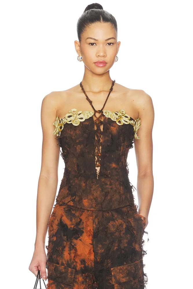 Burnt Orange Corset