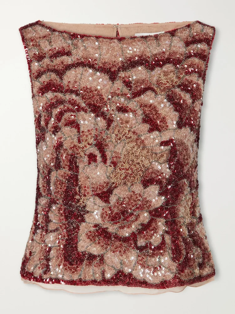 Sequin-embellished blouse