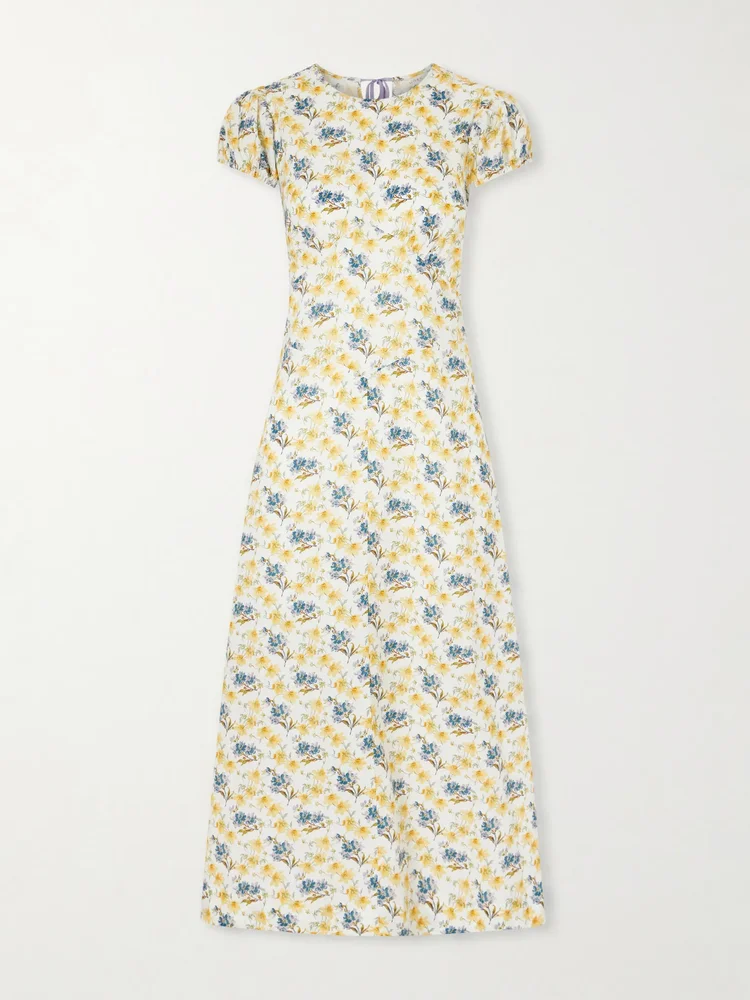 Rhodia floral-print organic cotton midi dress