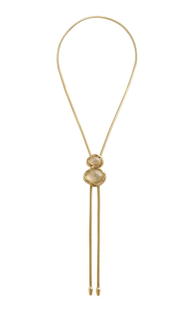 The Blythe In Gold With Gold Rutilated Quartz