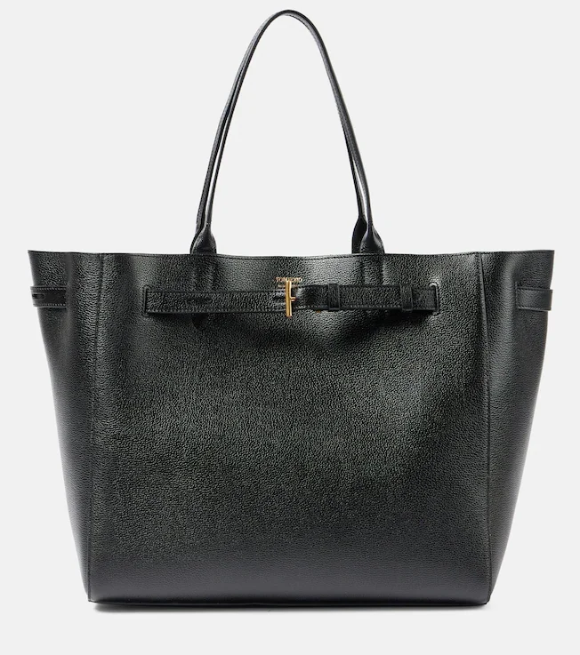 Tara Large grained leather tote bag