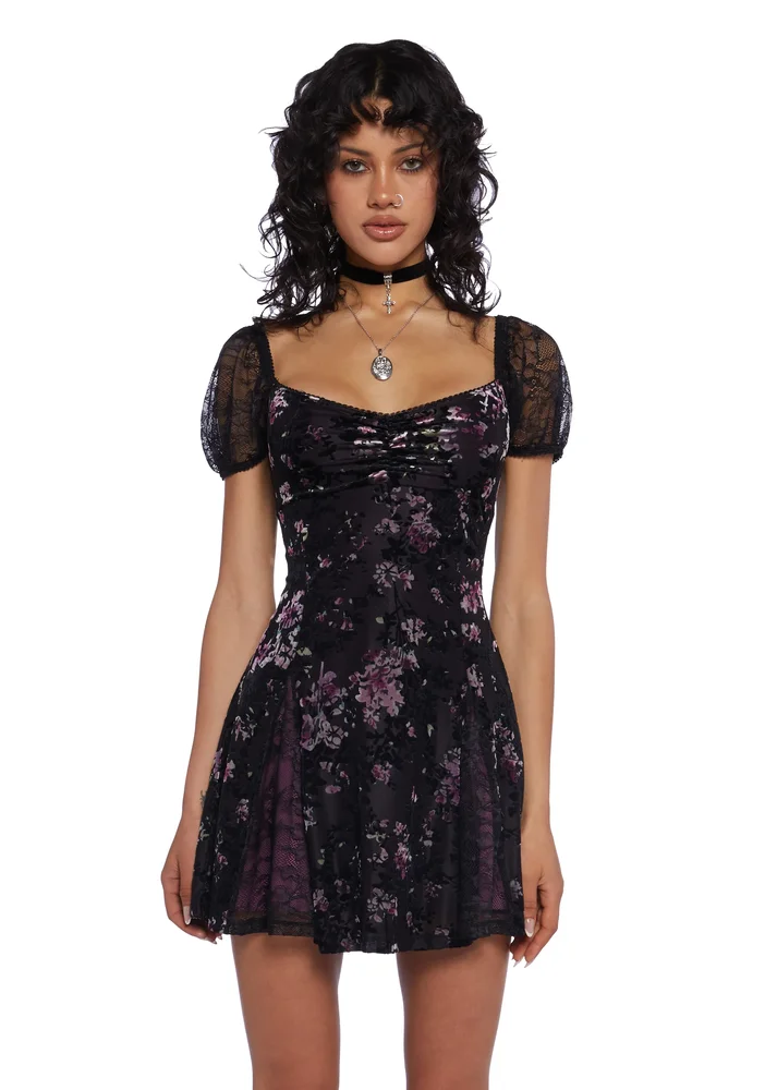 dollskill.com Defiant Love Mini Dress - Purple