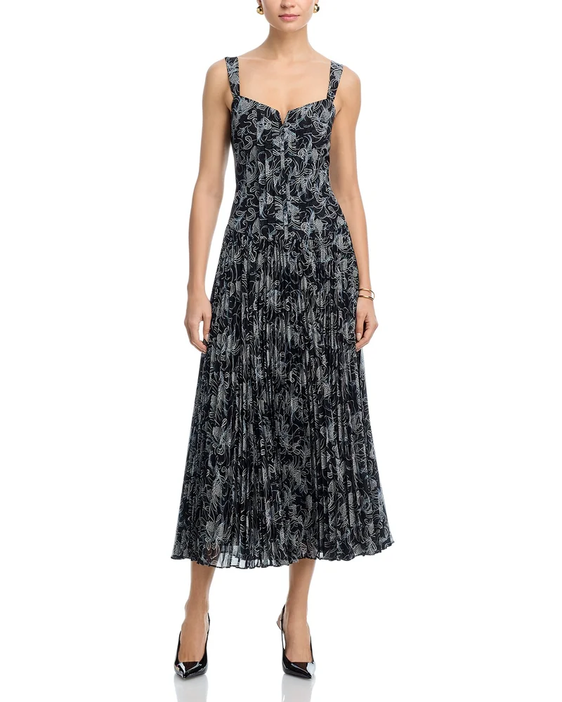 Botanical Floral A Line Dress