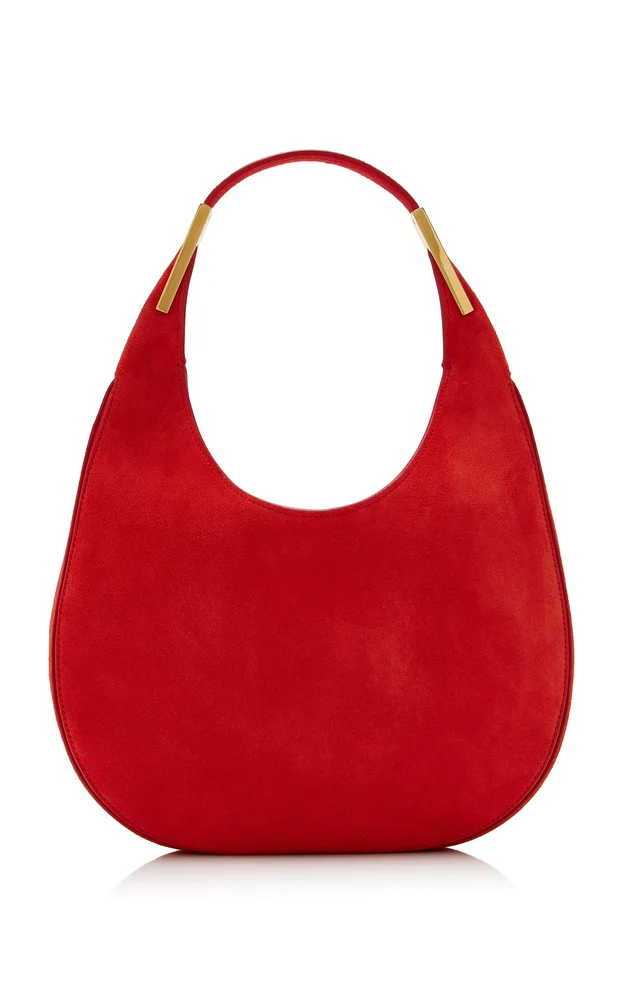 The Small Suede Florence Hobo Bag