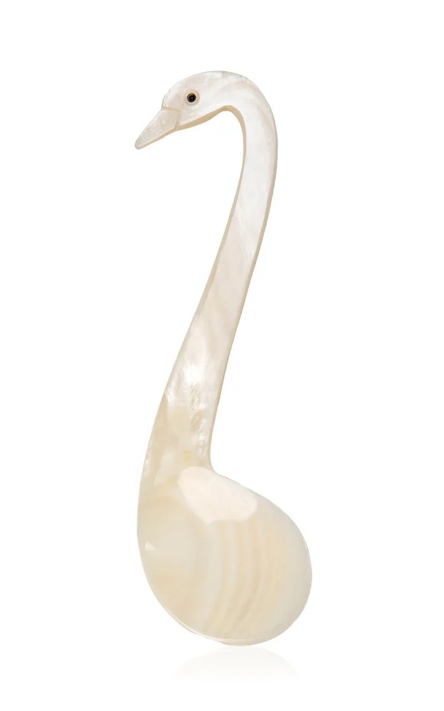 Swan Spoon, Mother Of Pearl