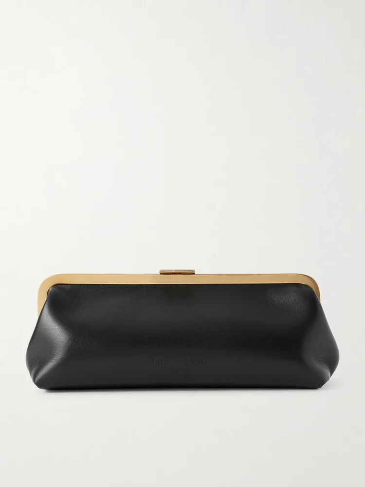 Amory leather clutch
