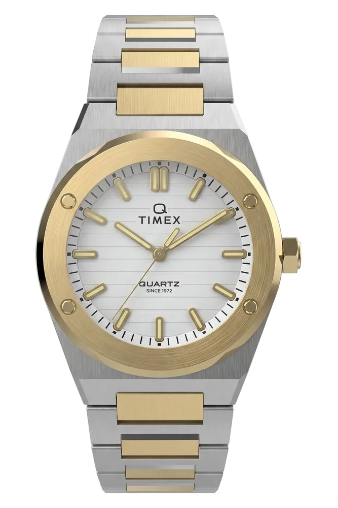 Q Timex Marbella Stainless Steel Bracelet Watch