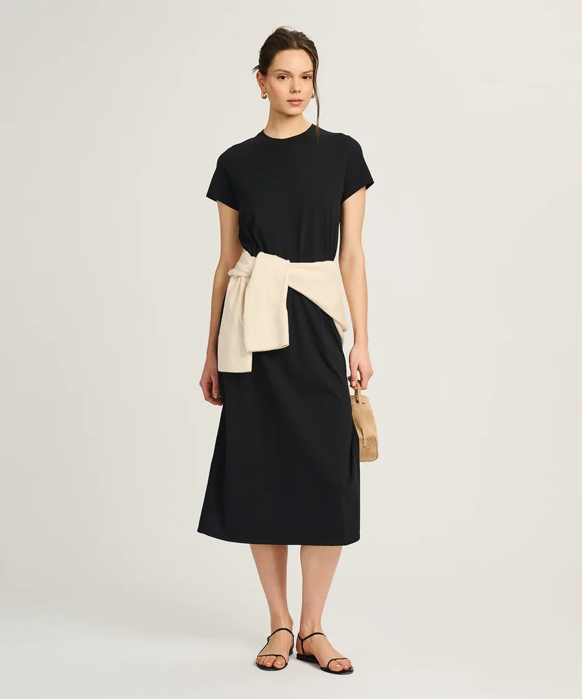 Lightweight Brushed Cotton T-Shirt Dress