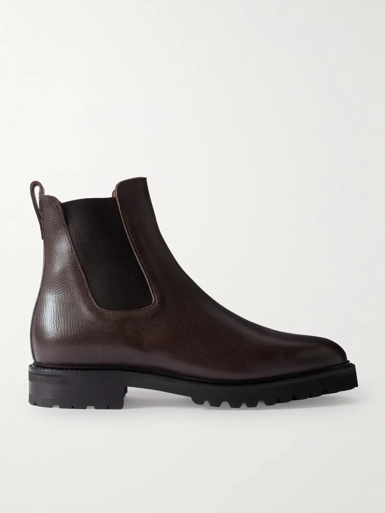 M11 Cross-Grain Leather Chelsea Boots