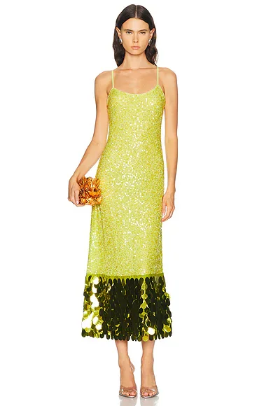 Imogen Sequin Midi Dress