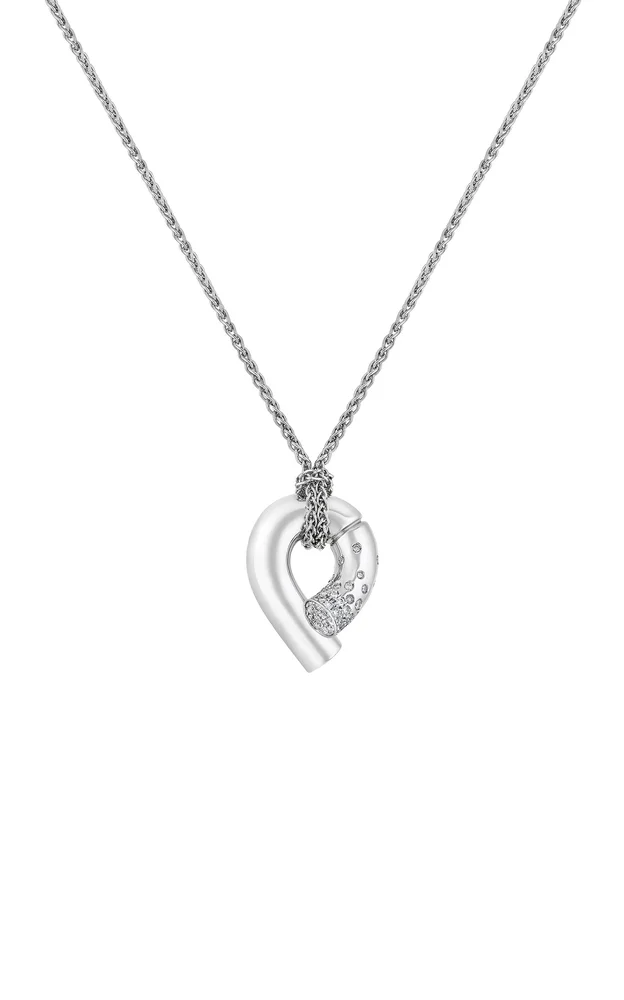 Oera 18K White Gold Diamond Necklace