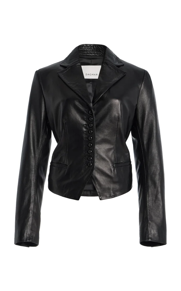 Tailored Leather Blazer