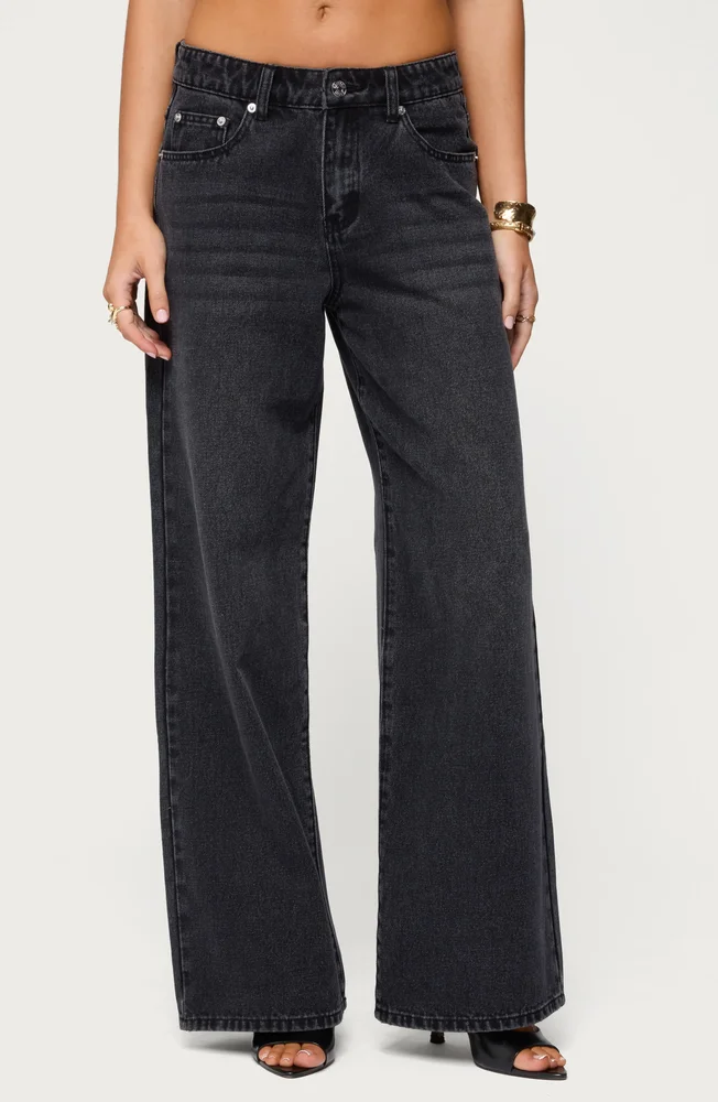 Ery Low Rise Wide Leg Jeans