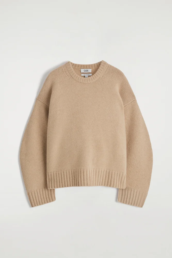 Chunky Pure Cashmere Crew-neck Sweater