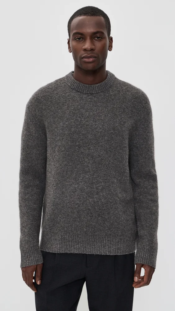 Crew Neck Sweater (Charcoal Melange)