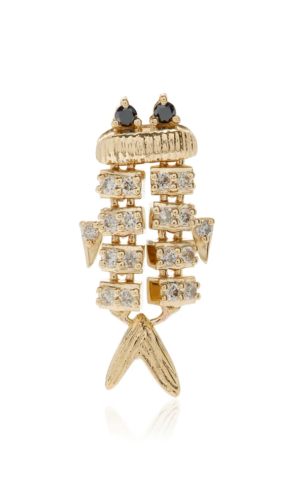 Superfish Diamond Single Earring