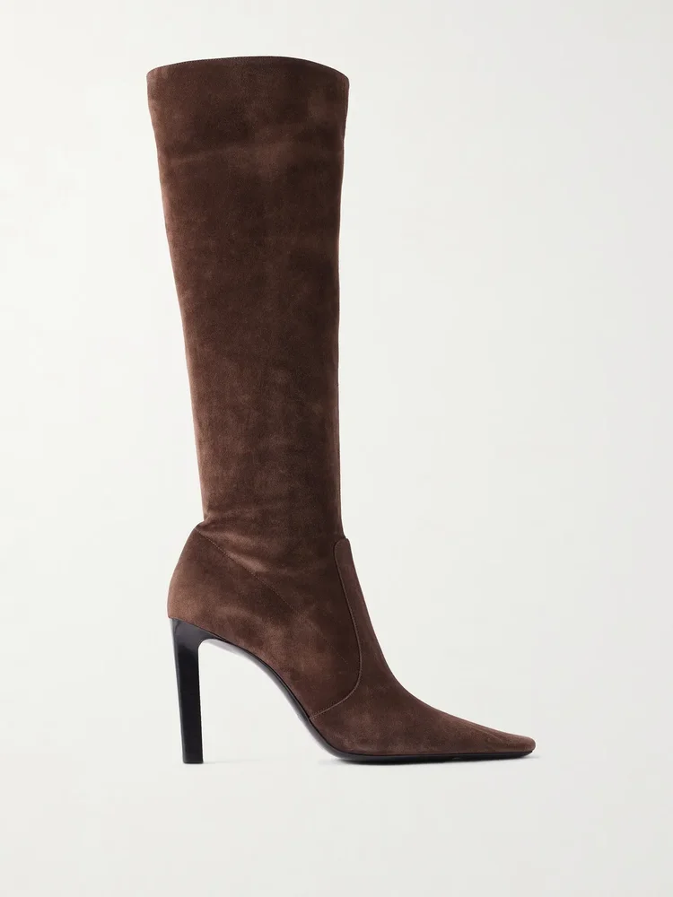 Francoise 95 suede knee boots