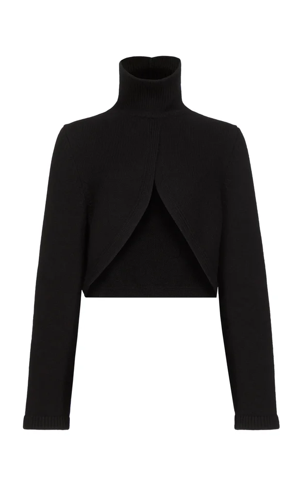 Cut-Out Cashmere-Blend Jumper