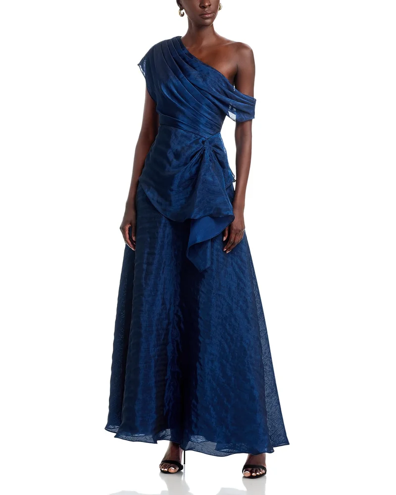 Avalina Organza Lamé Gown