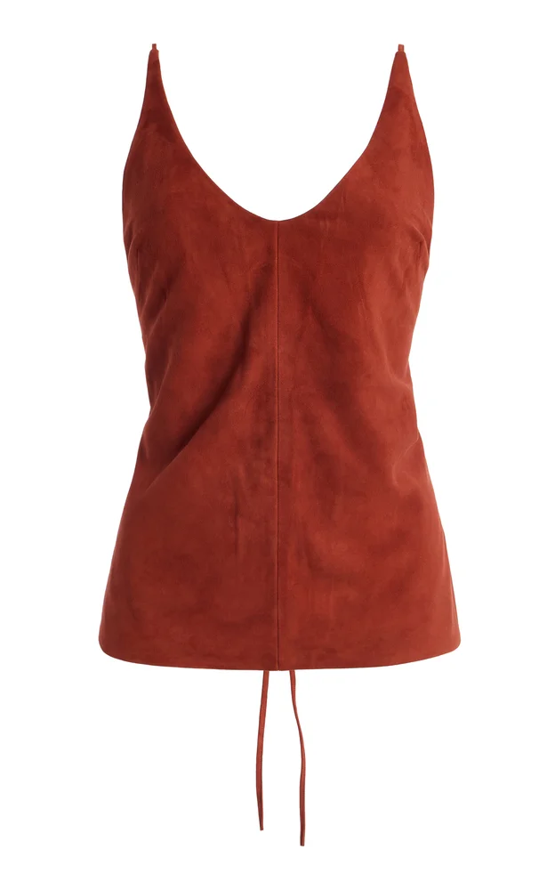 Exclusive Suede Tie Top