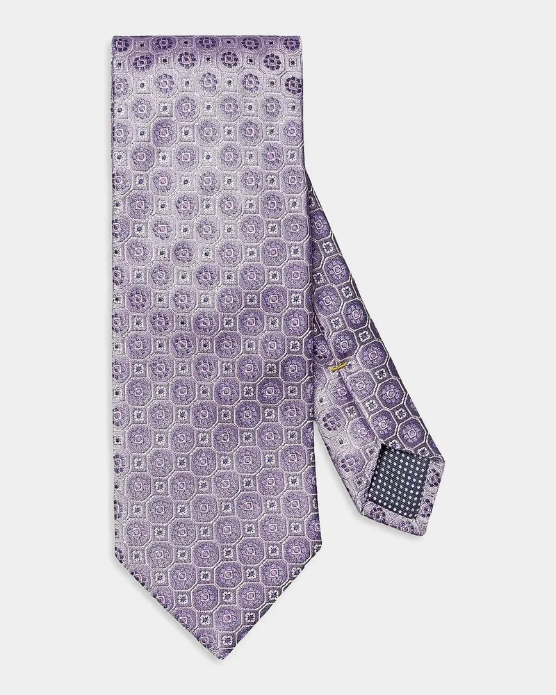Men's Floral Woven Silk Tie