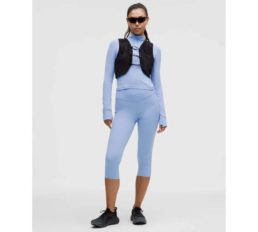 Fast and Free High-Rise Crop 19" 5 Pocket - Sinatra Blue