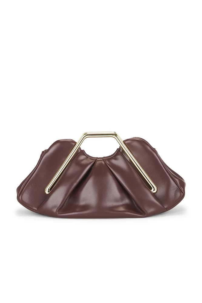 Lila Metal Frame Clutch