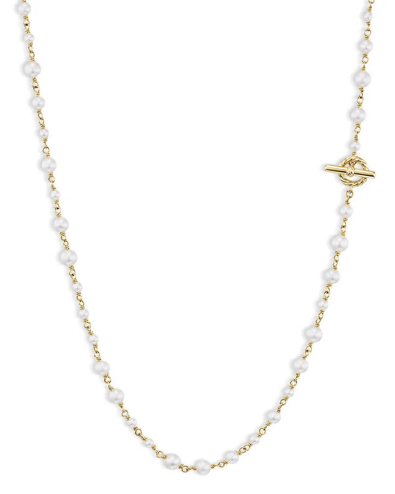 Pearl Classics Toggle Chain Necklace in 18K Yellow Gold, 4.5mm