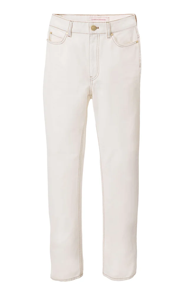 Mid-Rise Denim Wide-Leg Jeans