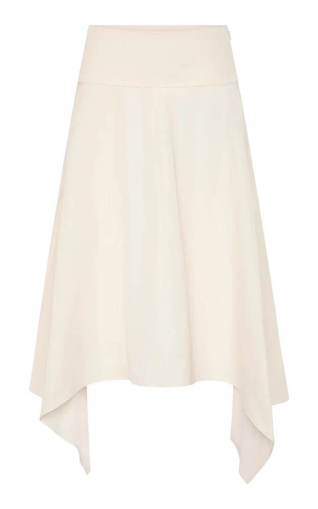 Technical Cotton-Blend Handkerchief Skirt