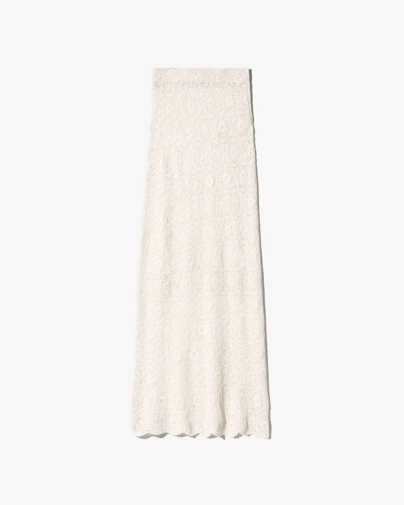 Nika Knitted Skirt in Ivory