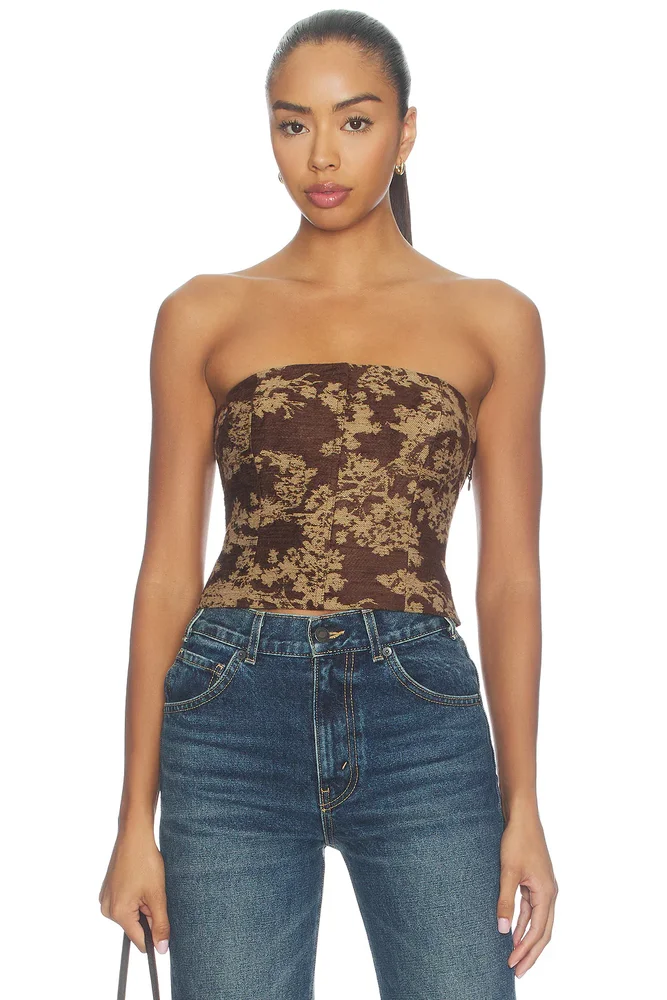Paulette Strapless Corset Top