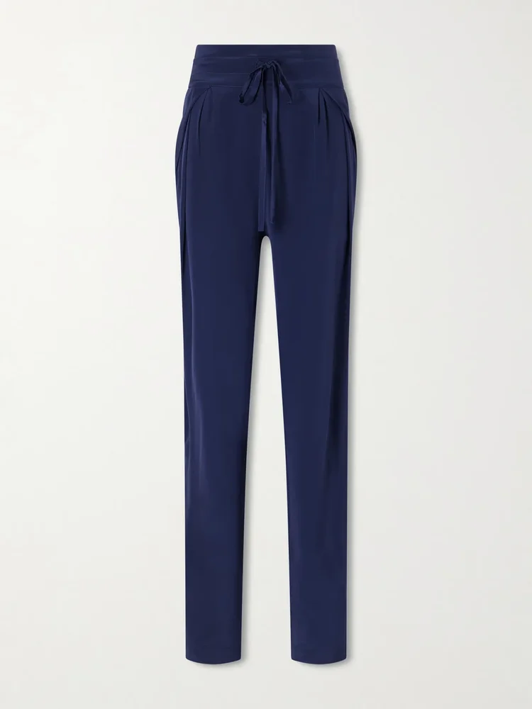 The Vardar silk-blend straight-leg pants