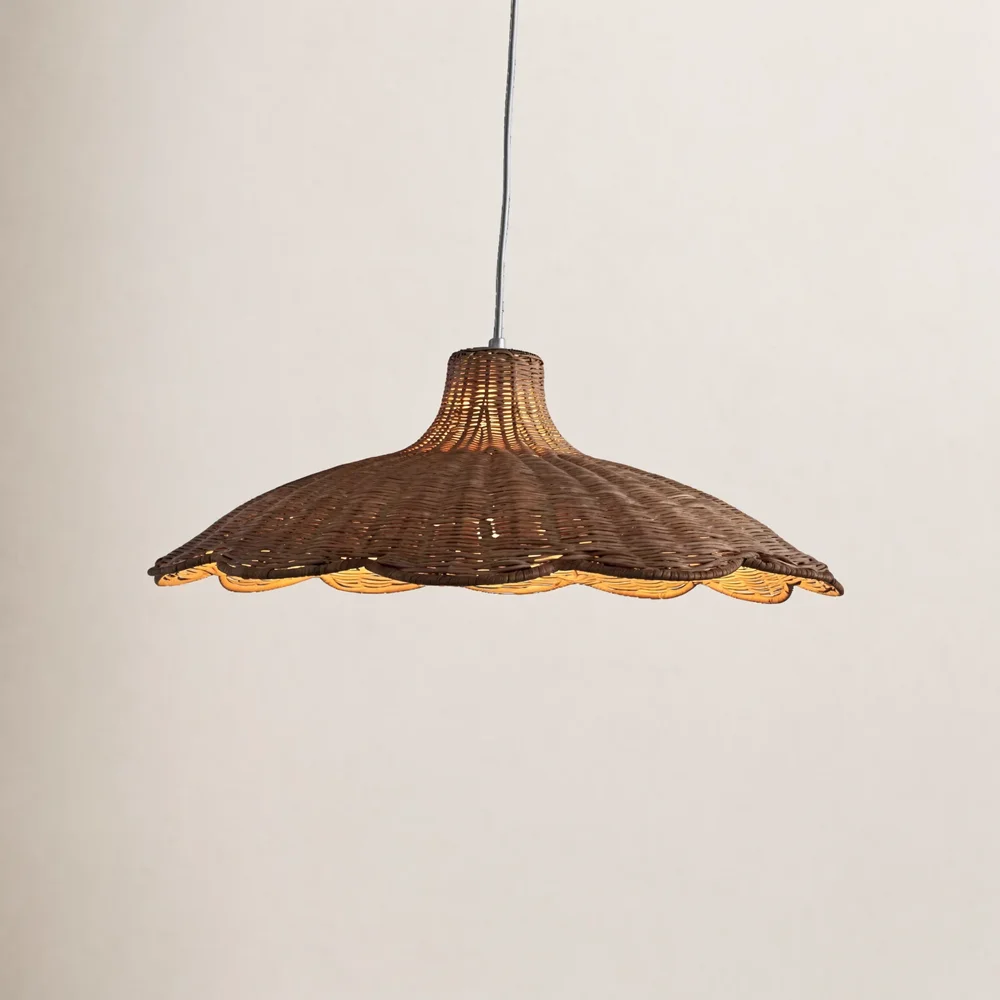 Orie 1-Light Rattan Pendant Light