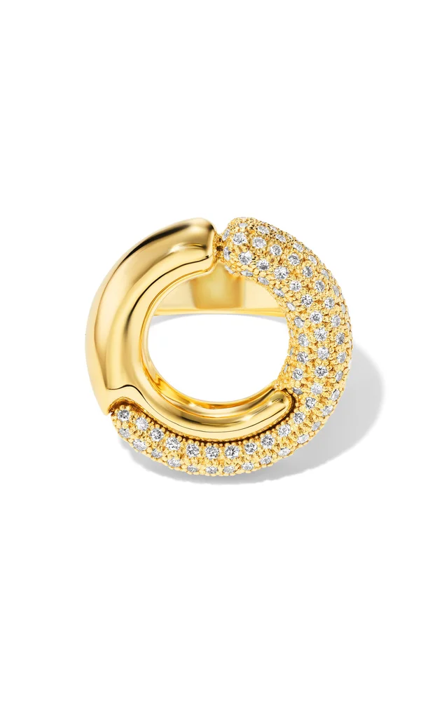 Holos 18K Yellow Gold Diamond Ring
