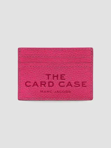 The Leather Card Case (Raspberry Pink)