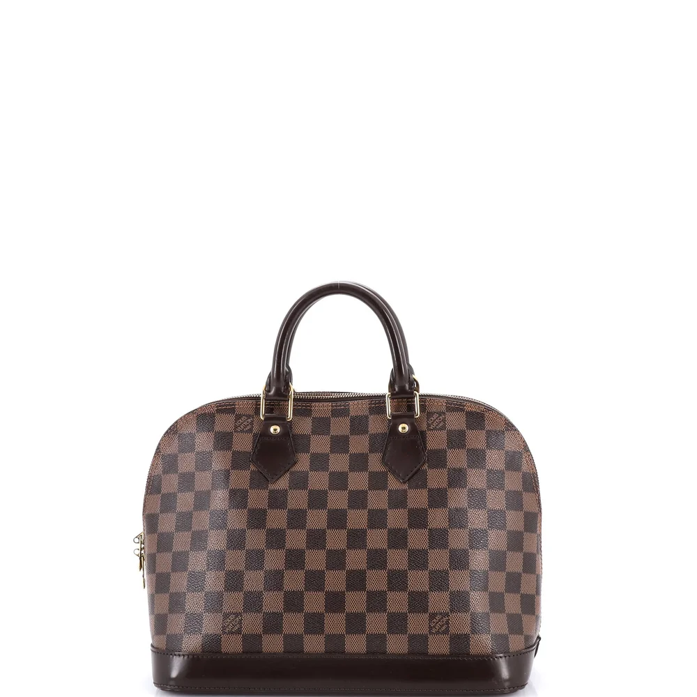 Vintage Alma Handbag Damier Ebene PM