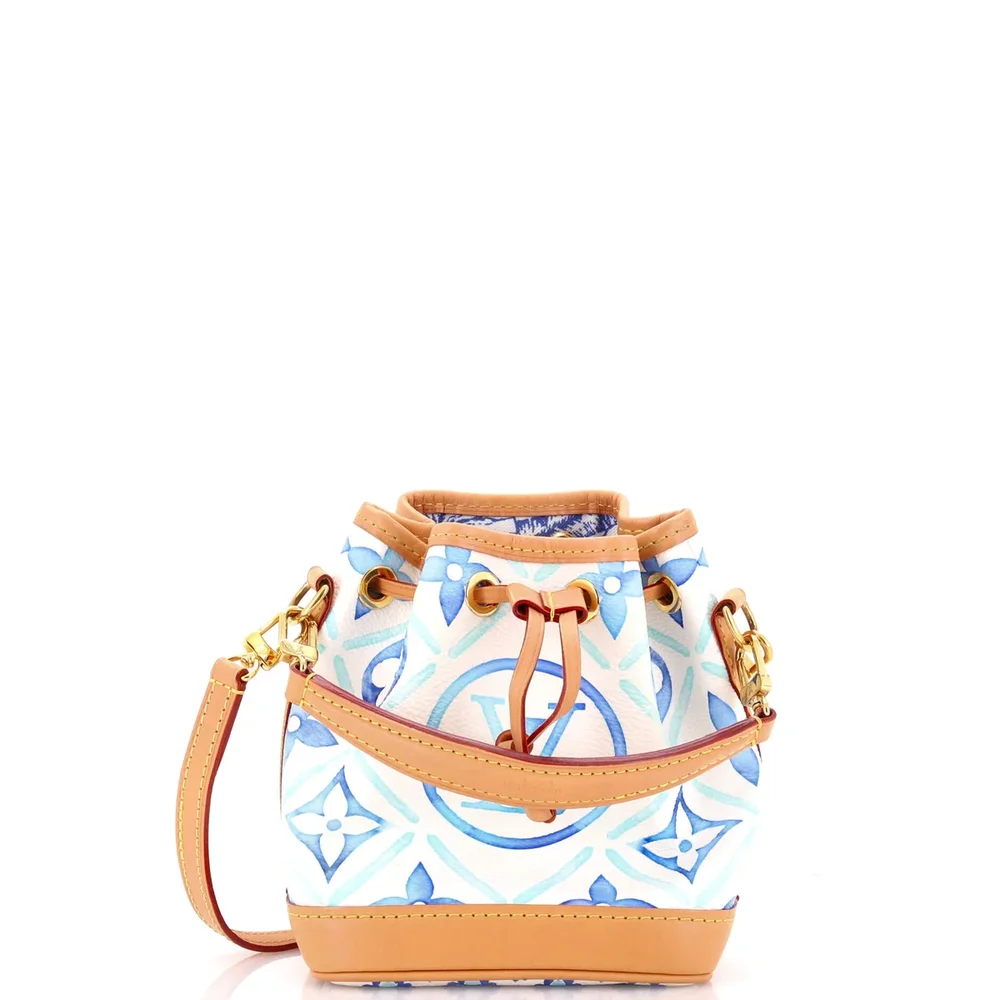 Louis Vuitton Noe NM Handbag By The Pool Monogram Watercolor Giant Nano