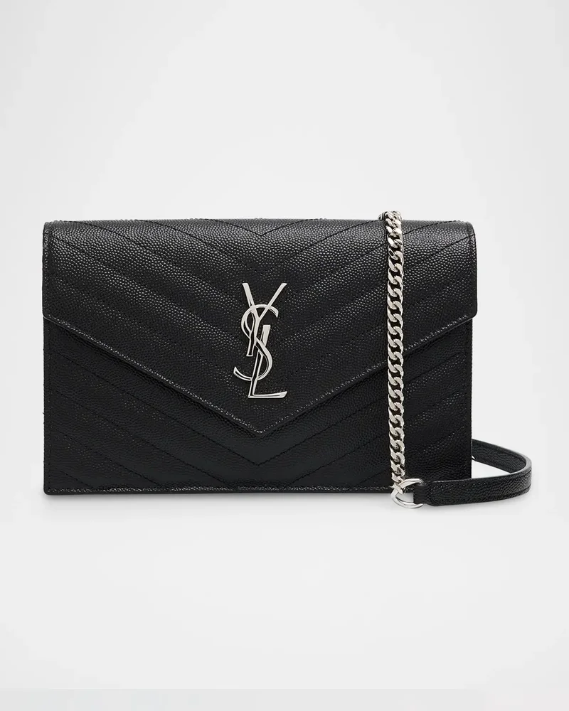 Cassandre YSL Shoulder Bag in Chevron Quilted Leather
