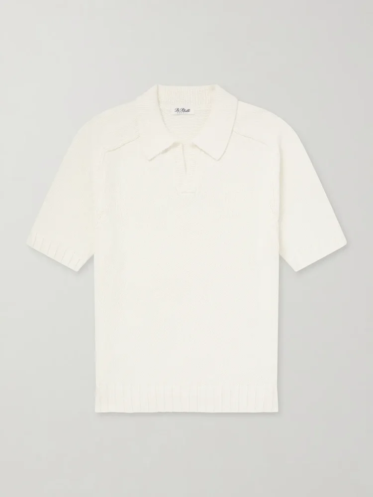 Knitted Cotton Polo Shirt