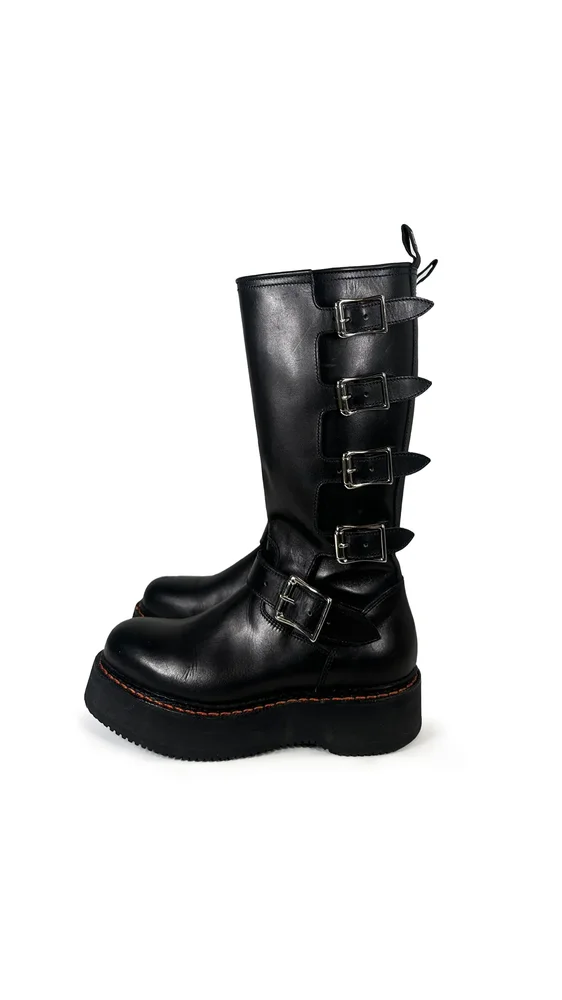 R13 HIGH MOTO BOOTS