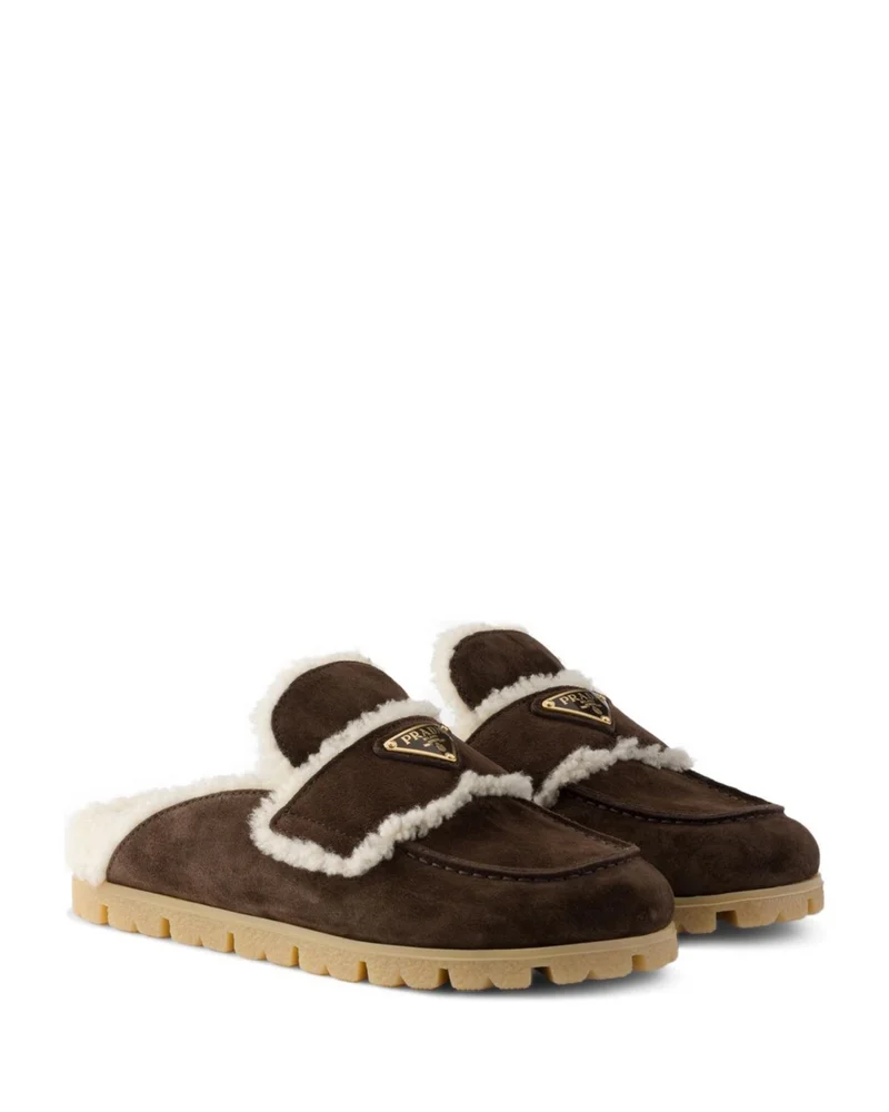 Women's Suede and Shearling Mules