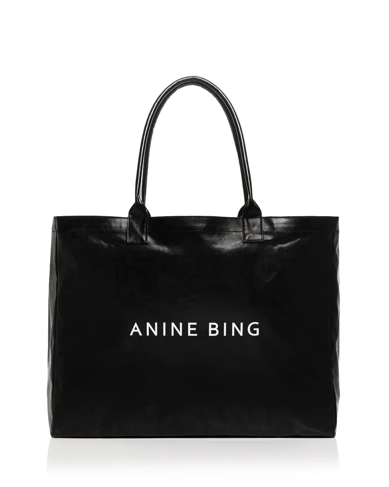 Leo Large Coated Canvas Tote Bag
