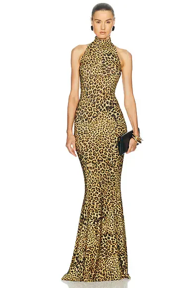 Halter Turtle Fishtail Gown