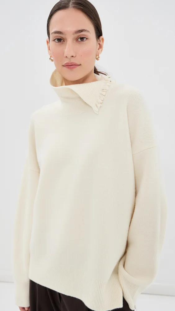 Turtleneck With Raw Details