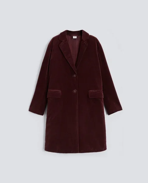 Ribbed Velvet Coat