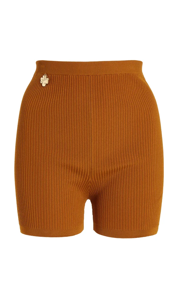 Ribbed Knit Cycling Shorts