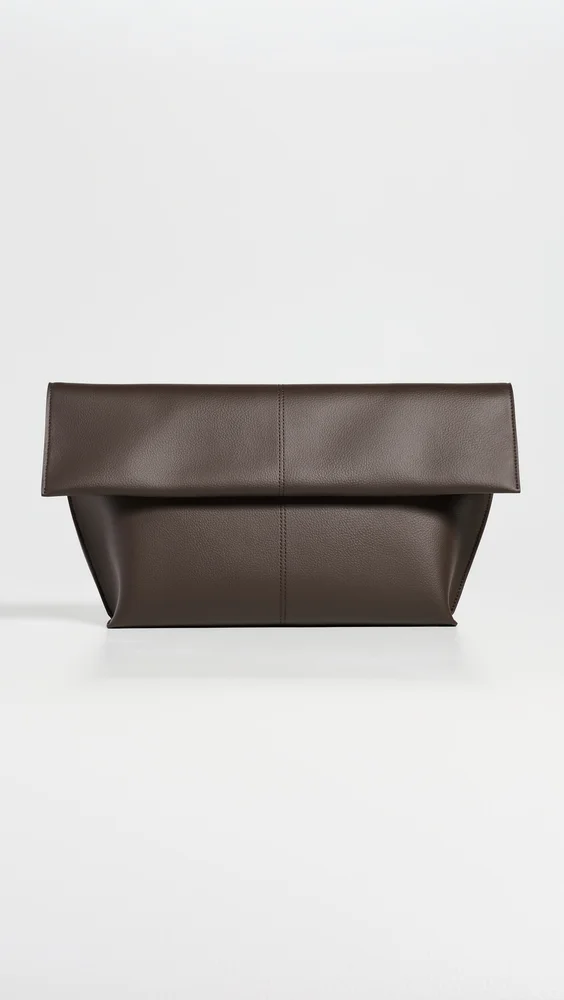 Seamed Clutch Espresso