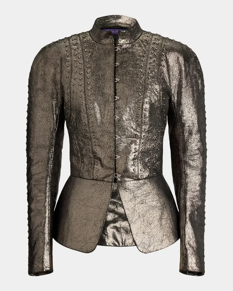Sophia Crackle Goatskin Jacket