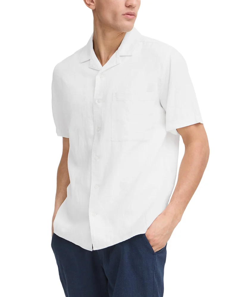 Linen Short Sleeve Button Up Shirt - Exclusive